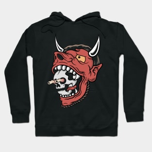 Devil and skull Hoodie